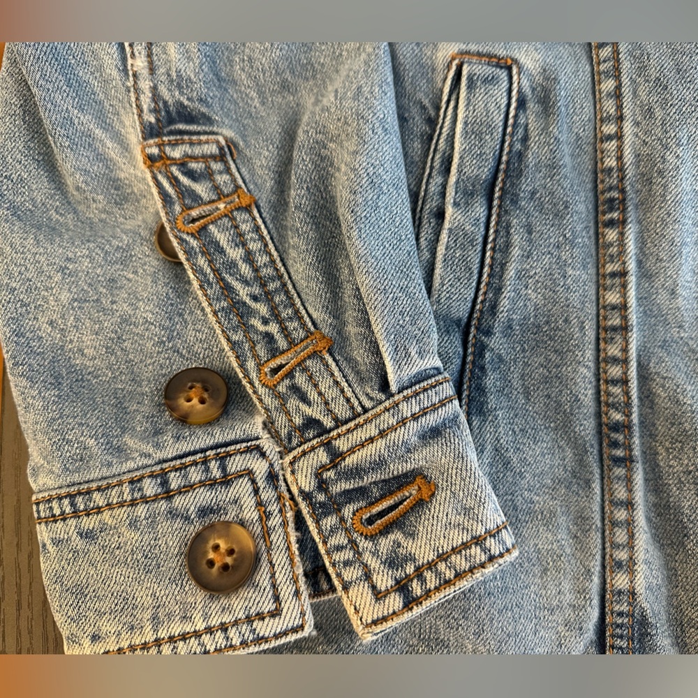 Free People Light Blue Denim Jacket - Picture 4 of 7